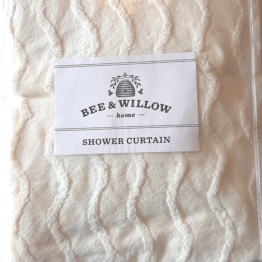 Bee & Willow Wave Chenille Shower Curtain 54x78